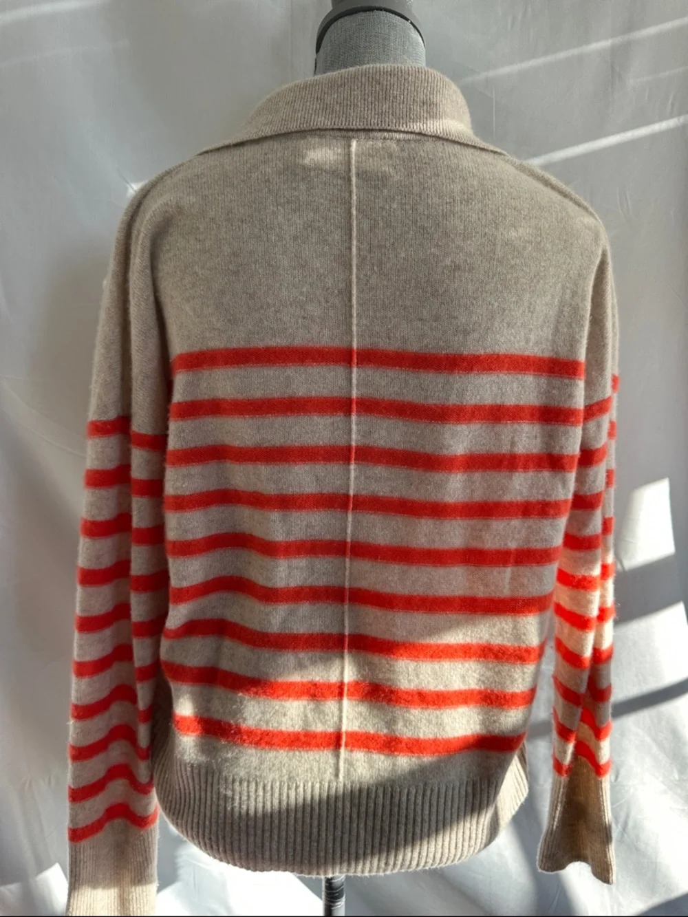 Vineyard Vines Cashmere Striped Polo Sweater - Picture 7 of 8